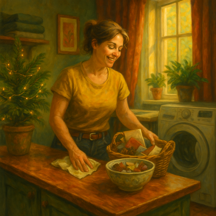 🧹✨ Friday Reset Lite — 5 Minutes to Breathe Again