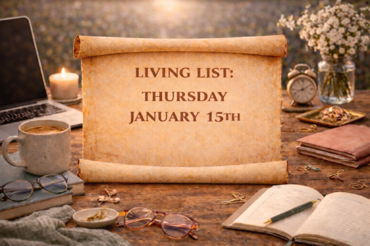 🍃 Living List — A.M. Thursday, January 15