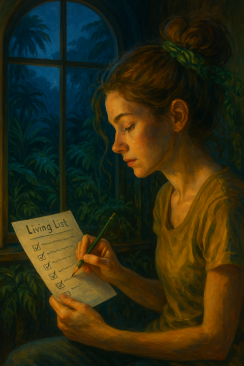 🌙 Evening Check-In: The Living List  Oct. 19🌿
