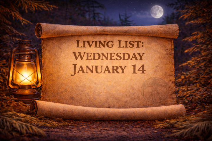 🌙 Living List — Wednesday Evening January 14