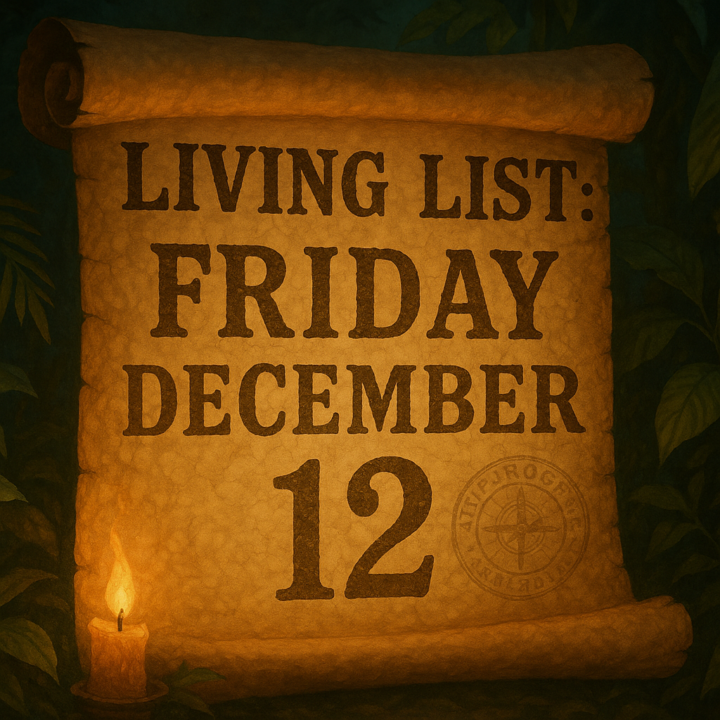 🌙 Living List — Friday Evening