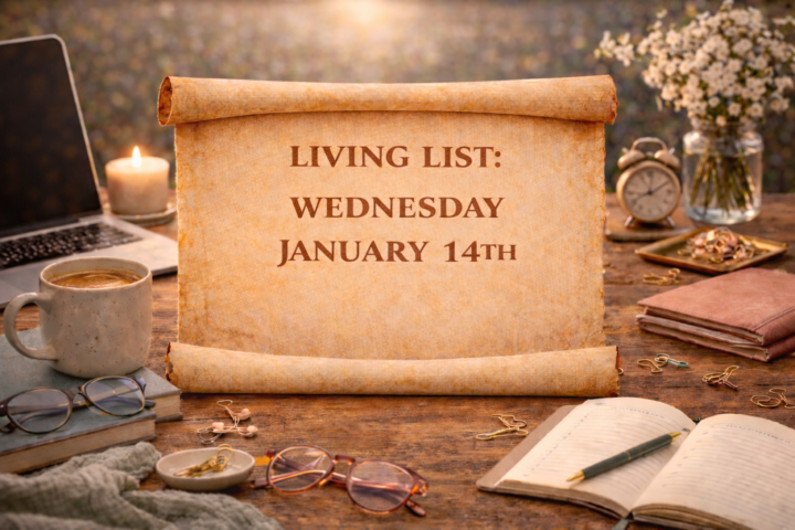 🍃 Living List — A.M. Wednesday, January 14