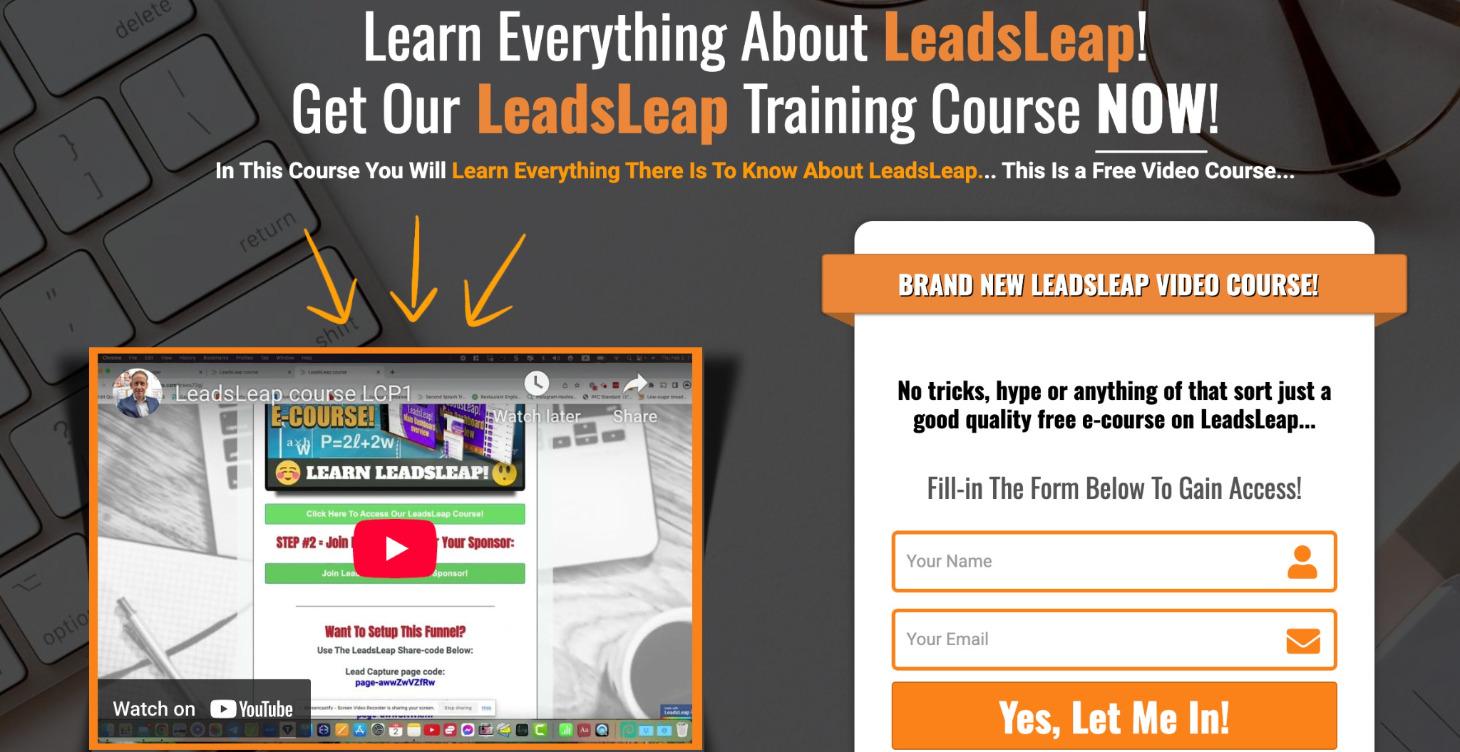 LeadsLeap Training Course (free)
