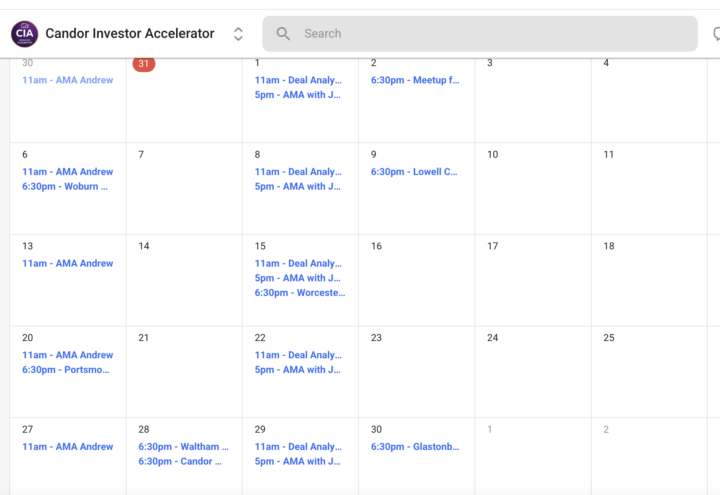 Updated Calendar - Please Note!  
