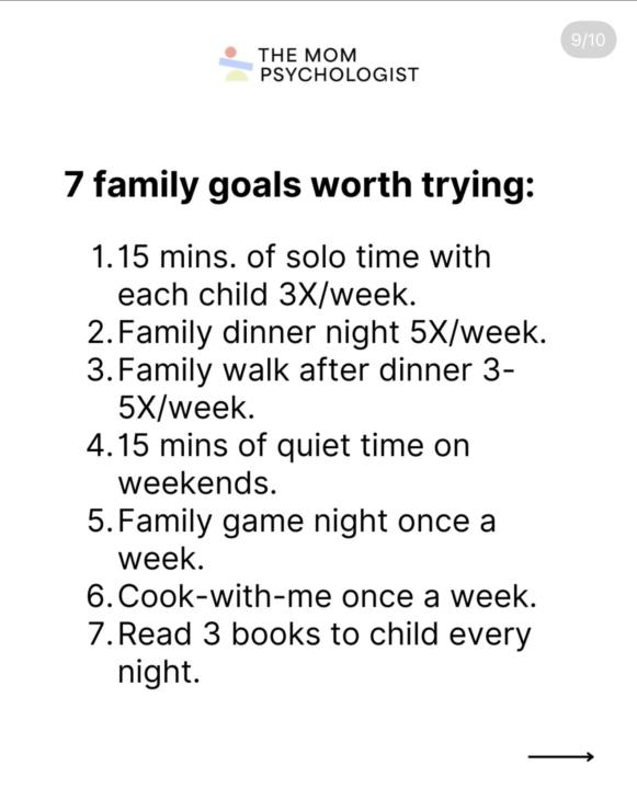 Weekly family traditions! 