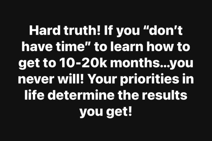 There’s a reason only a small percentage of people get to $20,000 a month!