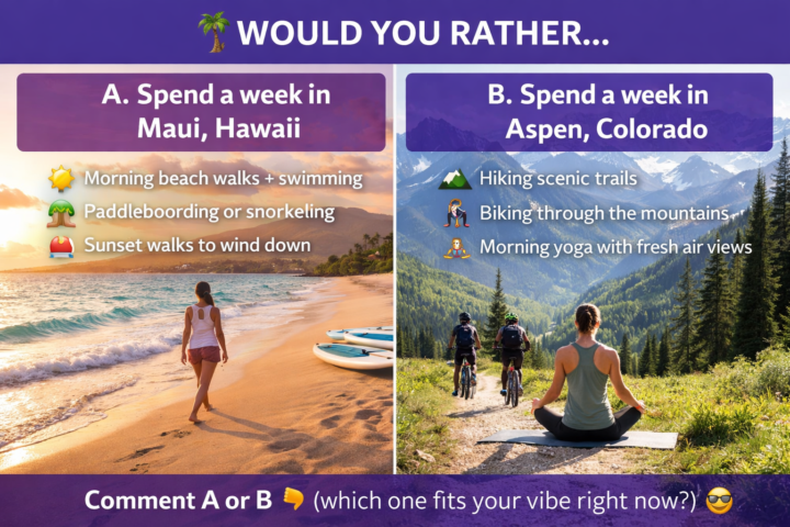 🌴 Would You Rather…