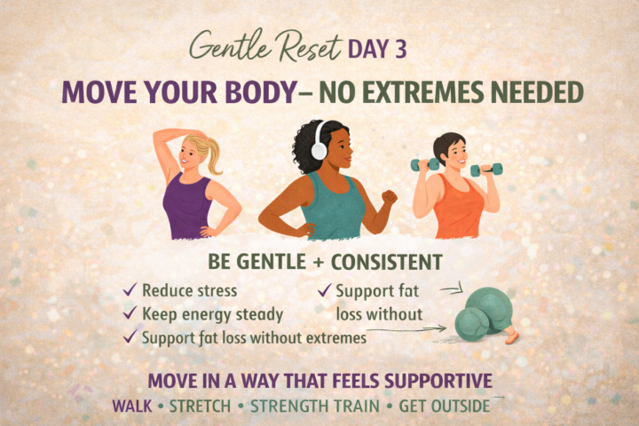🌿 Gentle Reset — Day 3: Move Your Body — No Extremes Needed