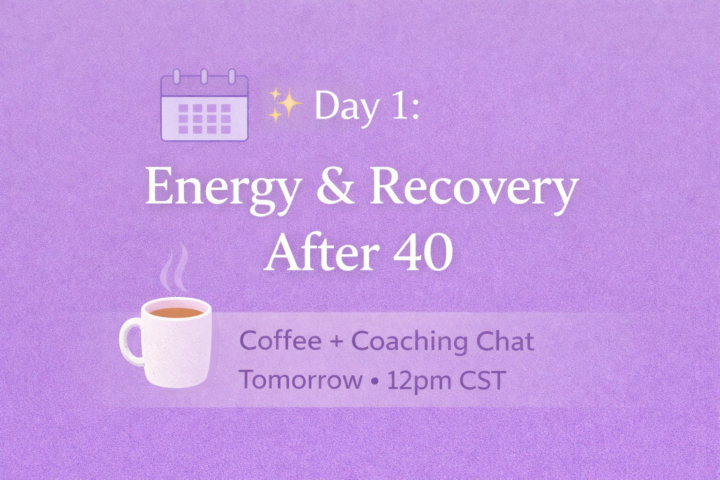 ☕ Coffee + Coaching Chat Tomorrow (Tuesday) at 12pm CST