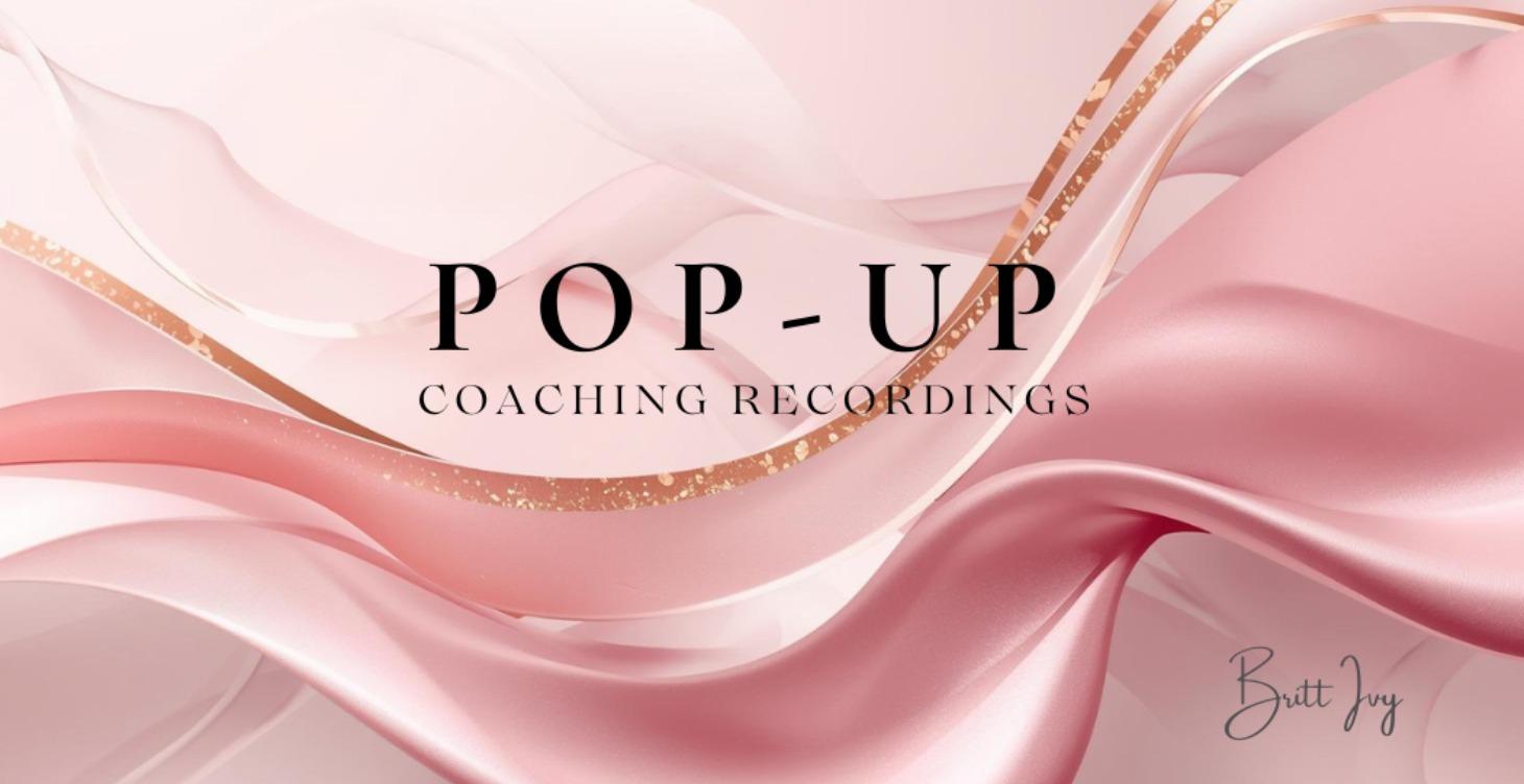 Pop-Up Coaching Recordings