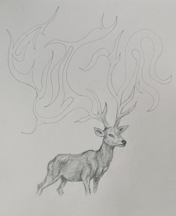 Inktober 5 : Deer