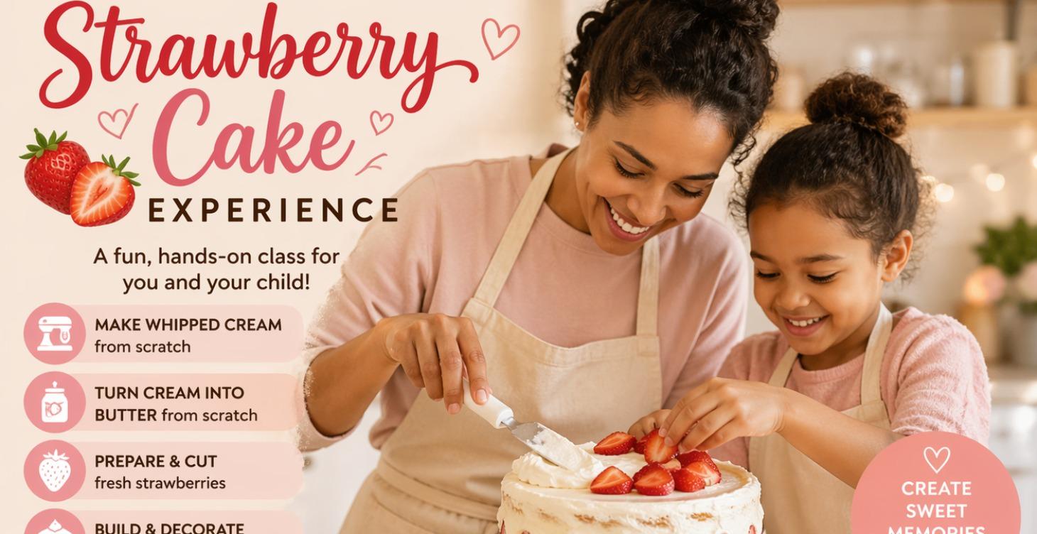 June 17th🍓(Includes 5 Classes) Strawberry Cake