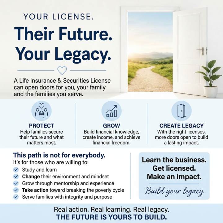 🔑 A Life Insurance & Securities License Can Open Doors 🔑