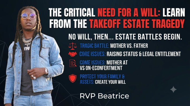 Discussion surrounding Takeoff's estate.