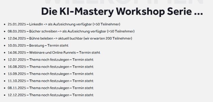Themen Mastery Workshops