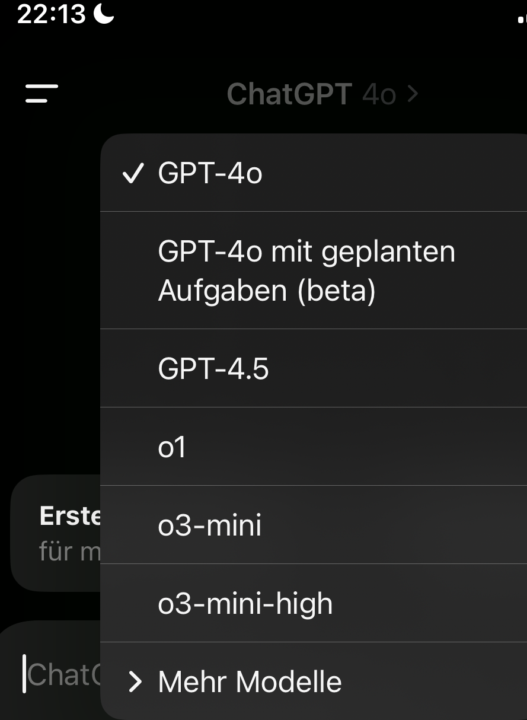 ChatGPT 4.5 in Plus-Abo verfügbar !