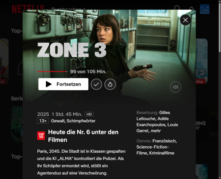 Netflix: Zone 3 - KI in der ZUKUNFT