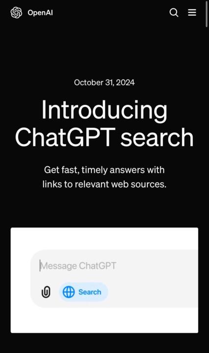 ChatGPT search ist da