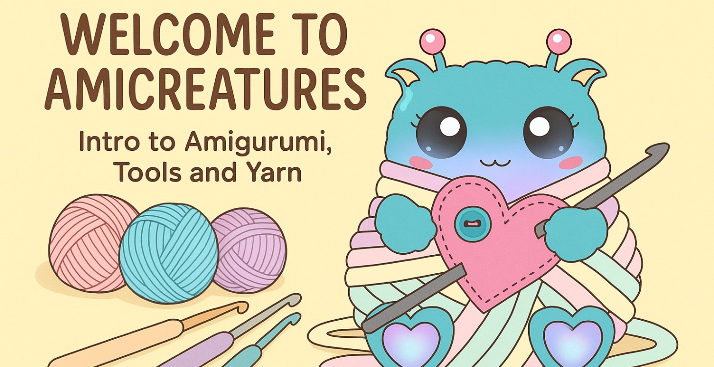 Welcome! Intro to Amigurumi, tools and yarn