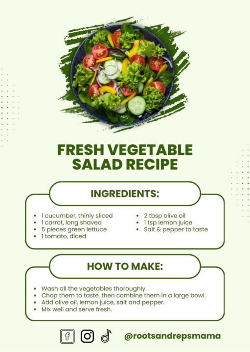 Fresh Vegetable Salad Recipe