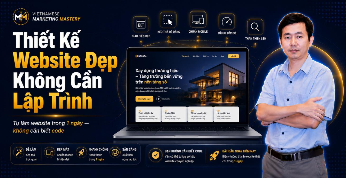 Thiết Kế Website Đẹp Không Cần Lập Trình