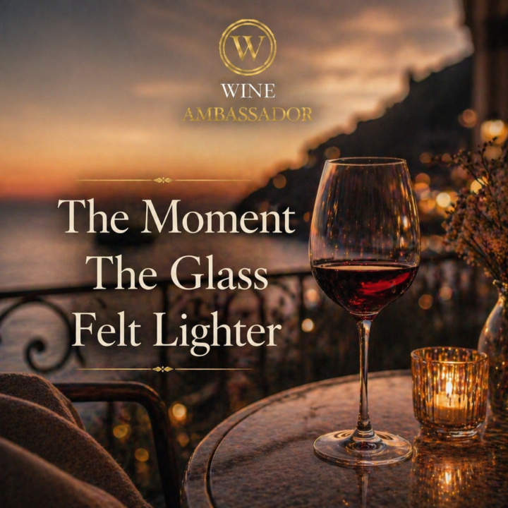 The Moment The Glass Felt Lighter🍷