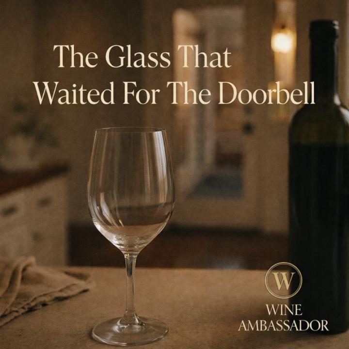 The Glass That Waited For The Doorbell🍷