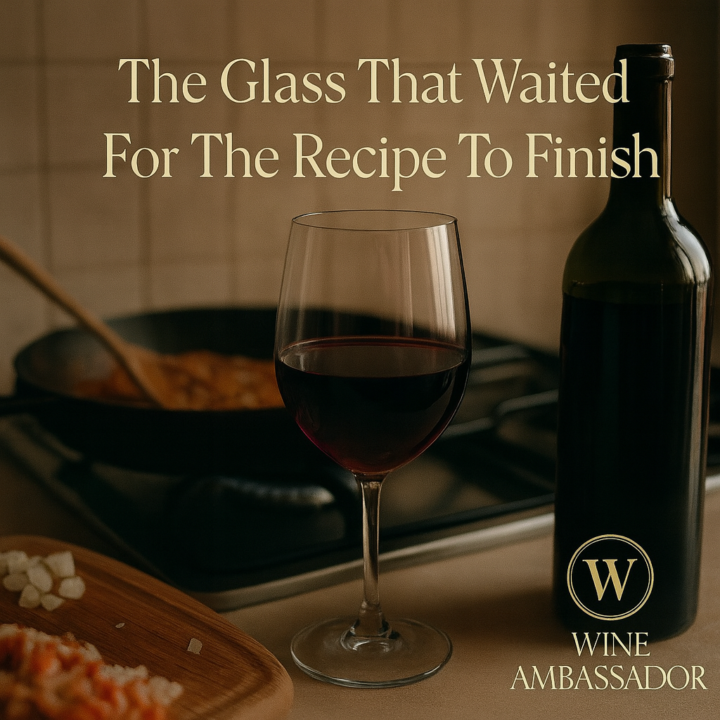 The Glass That Waited For The Recipe To Finish🍷