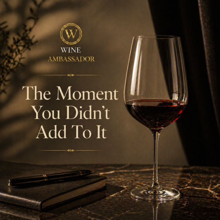 The Moment You Didn’t Add To It🍷