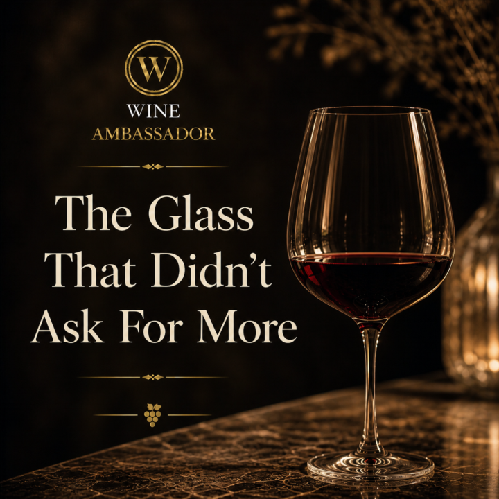 The Glass That Didn’t Ask For More🍷