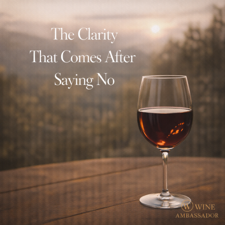 The Clarity That Comes After Saying No🍷