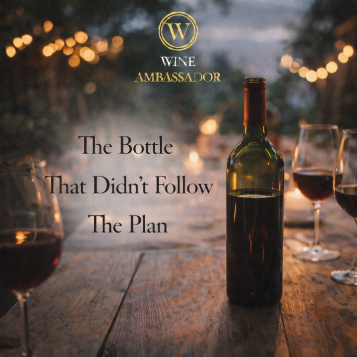 The Bottle That Didn’t Follow The Plan🍷