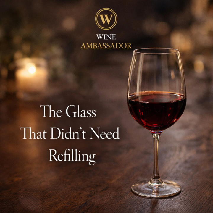 The Glass That Didn’t Need Refilling🍷