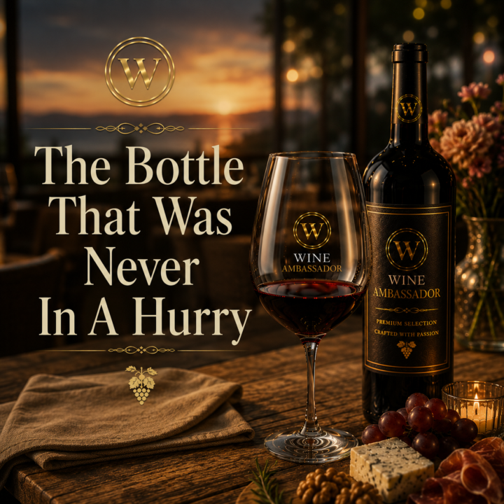 The Bottle That Was Never In A Hurry🍷