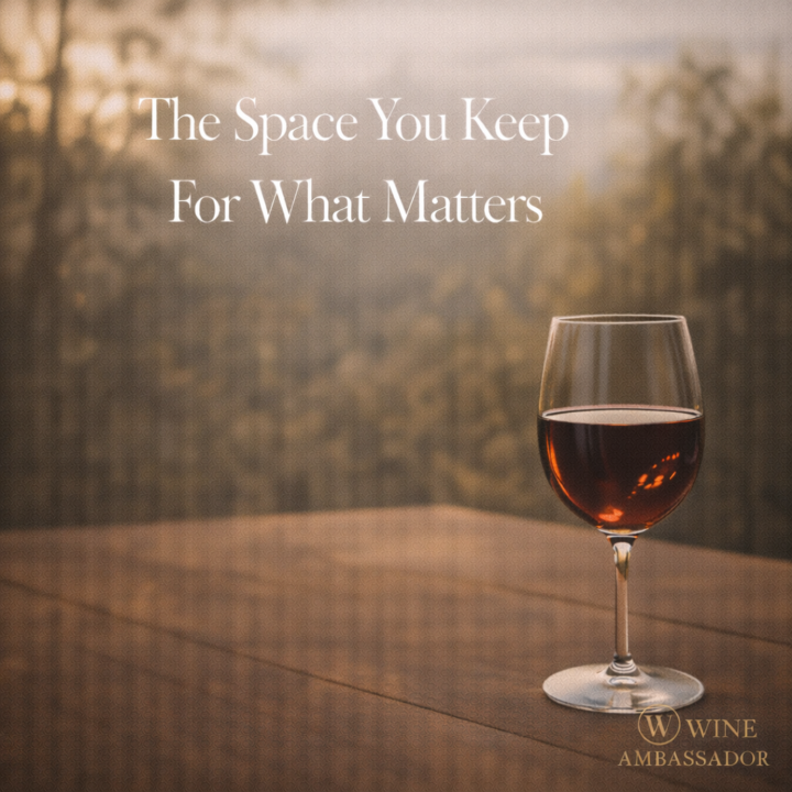 The Space You Keep for What Matters🍷