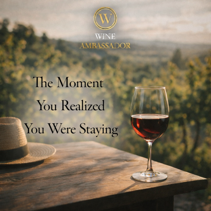 The Moment You Realized You Were Staying🍷