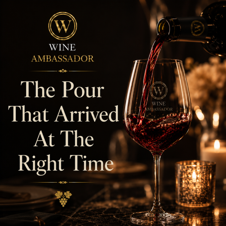 The Pour That Arrived At The Right Time🍷