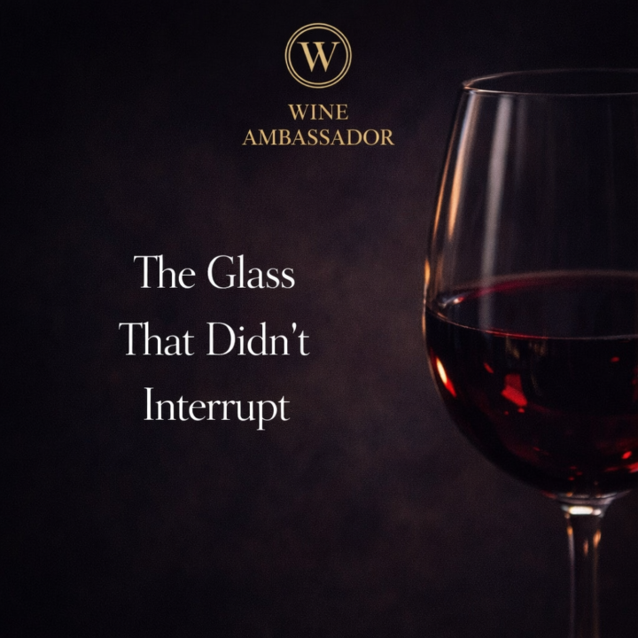 The Glass That Didn’t Interrupt🍷