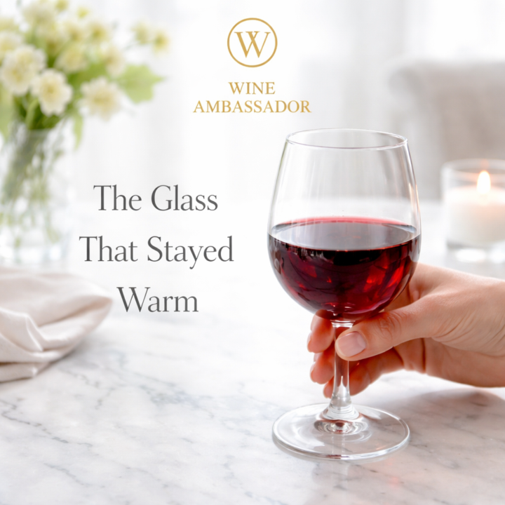 The Glass That Stayed Warm🍷