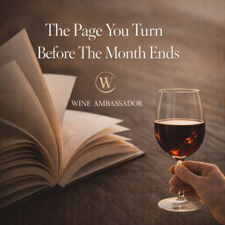 The Page You Turn Before The Month Ends🍷