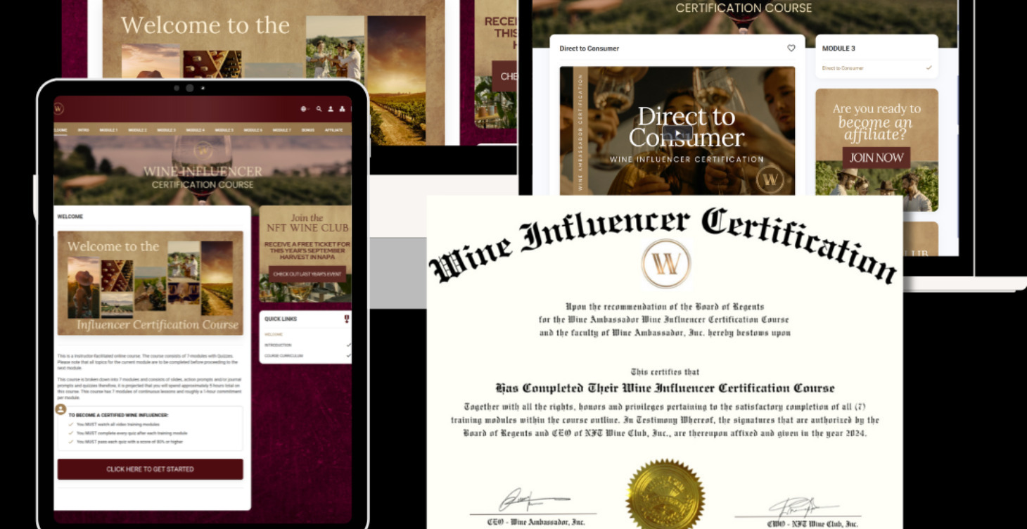 Certified Wine Influencer Course