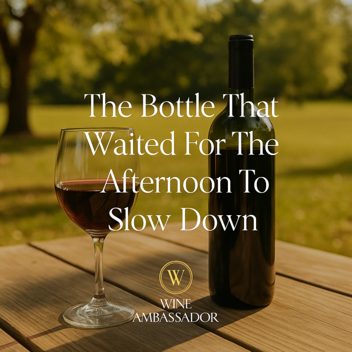 The Bottle That Waited For The Afternoon To Slow Down🍷