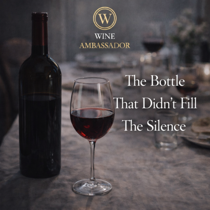 The Bottle That Didn’t Fill The Silence🍷