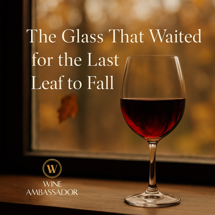 The Glass That Waited for the Last Leaf to Fall🍷