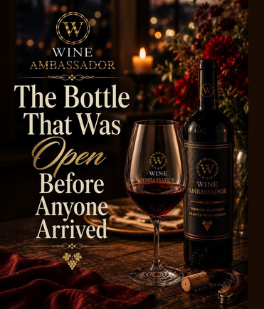 The Bottle That Was Open Before Anyone Arrived🍷