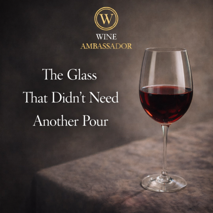 The Glass That Didn’t Need Another Pour🍷