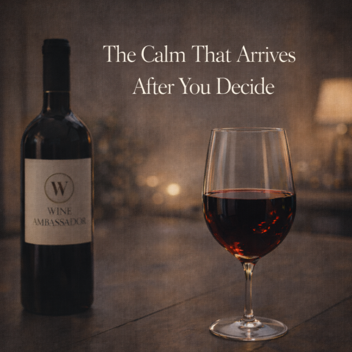The Calm That Arrives After You Decide🍷