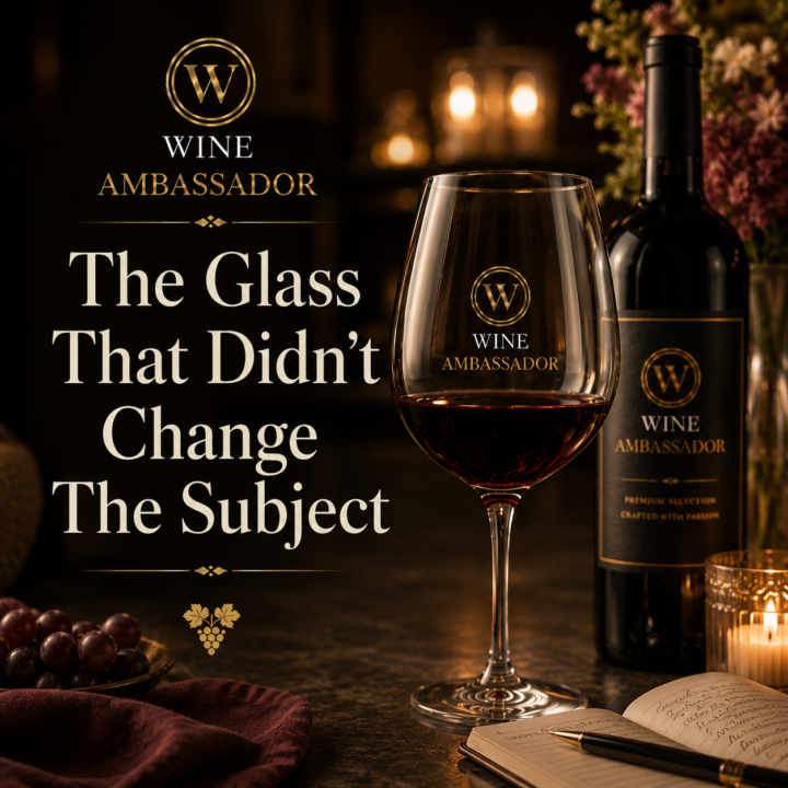 The Glass That Didn’t Change The Subject🍷