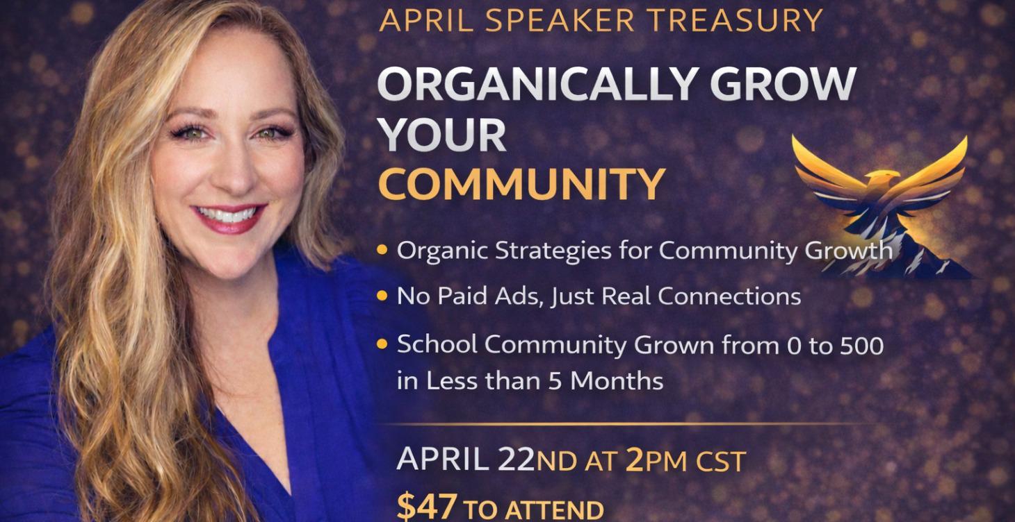 April Speaker Treasury - Jennifer Turner
