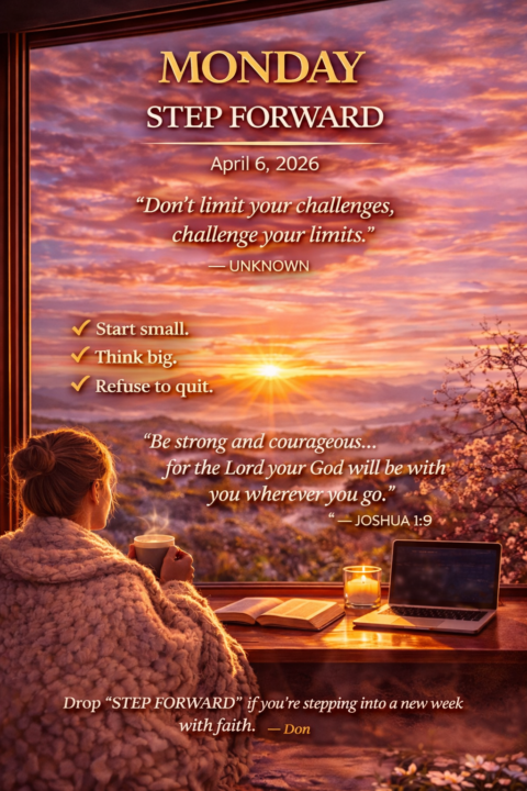 🔥 Step Forward-Monday April 6th, 2026